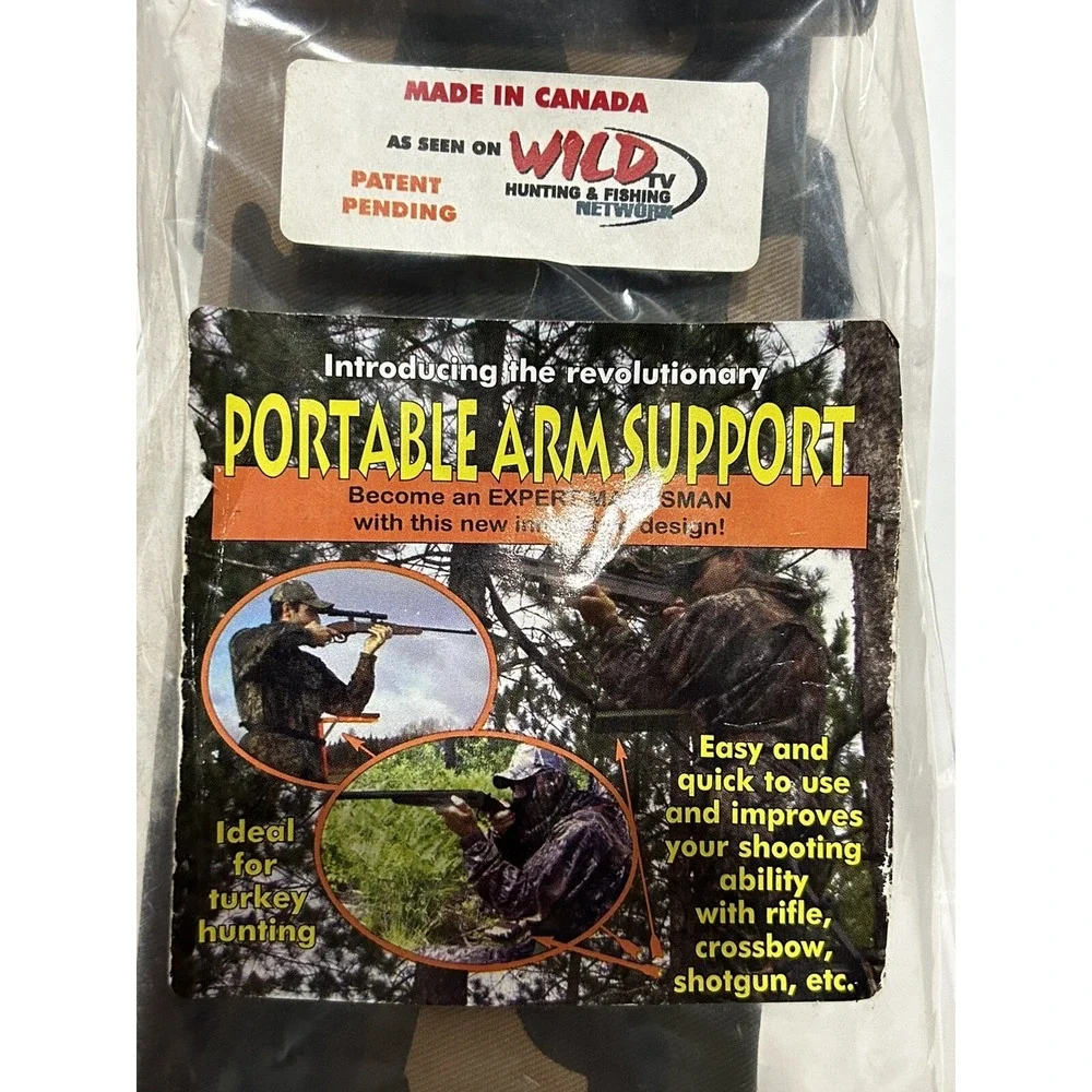 Kenmar Portable Arm Support Camouflage Shooting Hunting Wild TV Network New‎